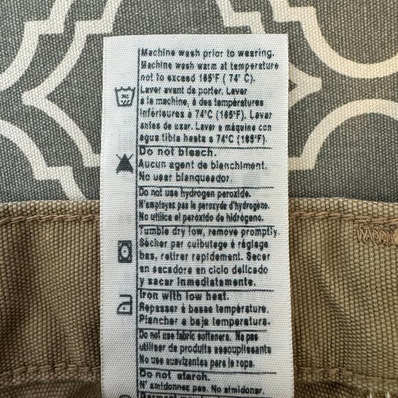 Carhartt Pants Fire Resistant Mens Sz 44 Tan Frayed Work Construction Streetwear - Picture 13 of 14